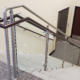 Side view of handrail system
